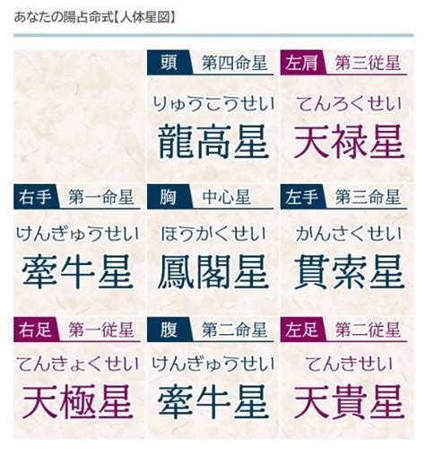 二水算命|算命学｜完全無料「人体星図から導く」あなたの性格 